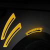 2Pcs Car Safety Warning Decal Mark Car Reflective Stickers Tape Reflective Strips Car Accessories Exterior Car Reflector Sticker