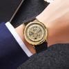 Steel Strip Men's Watches Fully Transparent Dial Automatic Mechanical Watch Waterproof Hardlex Mirror Surface