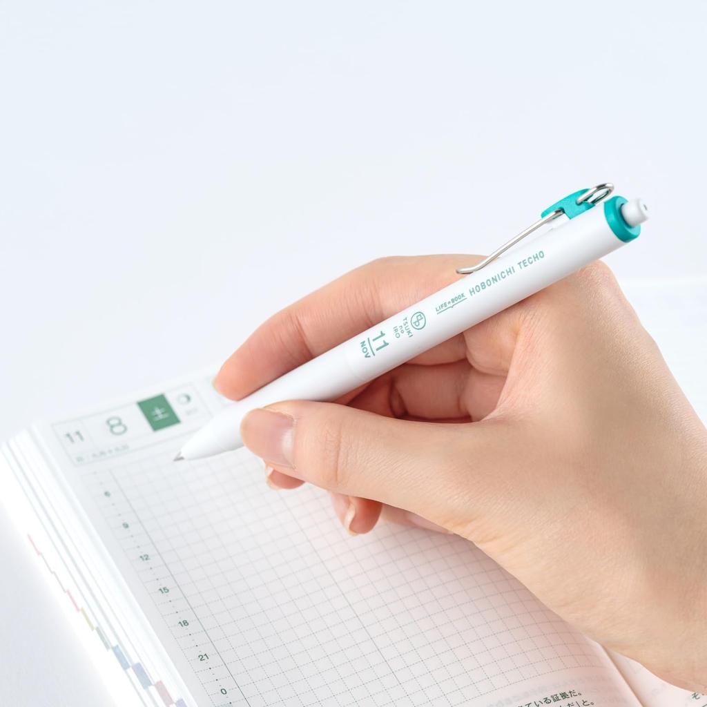 Hobonichi Techo TSUKI no IRO Набор ручек Uniball One с чехлом Аксессуары для ежедневника / Июль-Декабрь -