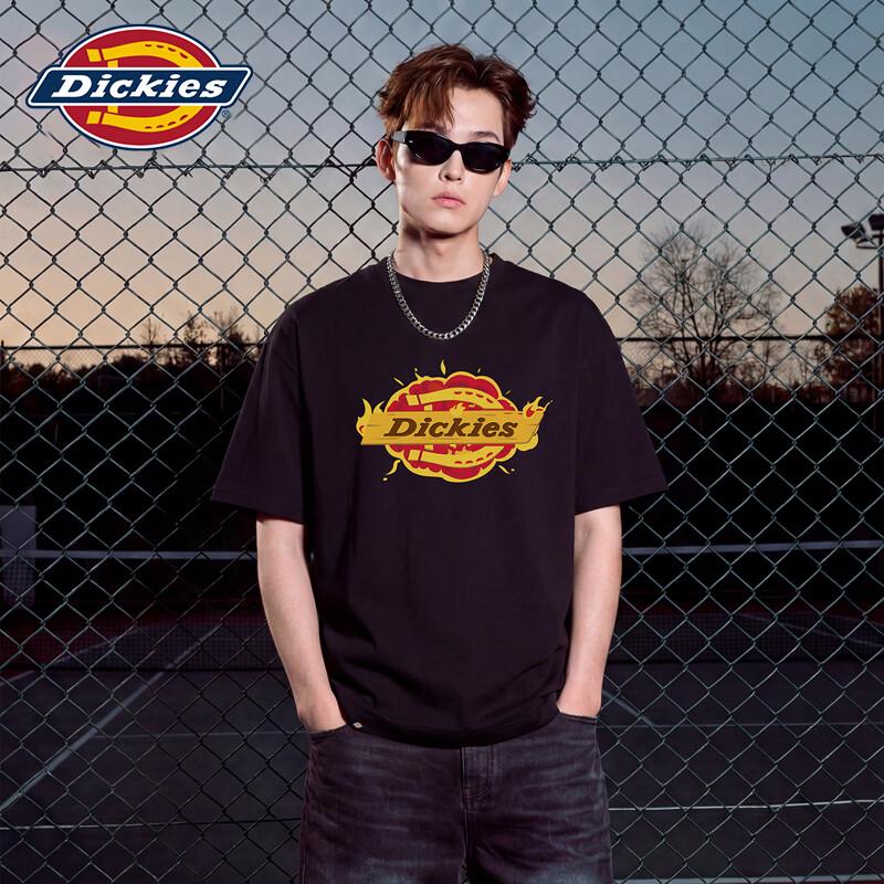 Мужская футболка Dickies свободного кроя, с коротким рукавом, из чистого хлопка