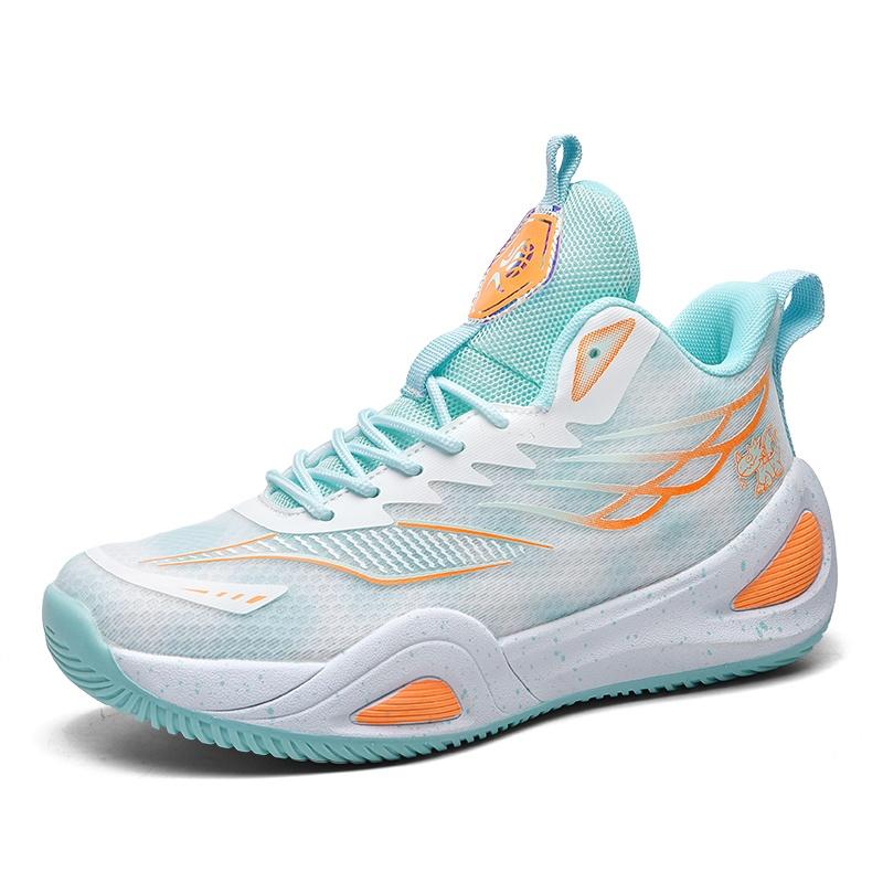 Men Basketball Shoes High Grip Rubber Sole Athletic Sneakers Cushion Sports Training Shoes Sizes 39-44 for Outdoor Travel