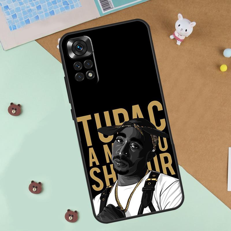 Чехол Tupac 2pac Shakur для Xiaomi Redmi Note 13 12 11 9 10 14 Pro 10S 11S 12S Чехол для Redmi 13C 10C 12C 14C