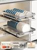 Zhaoran Встроенная сушилка для посуды с выдвижным ящиком из нержавеющей стали 304
