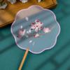 Floral Pattern Silk Fan with Tassels Pendant Tuan Fan  Photography Prop