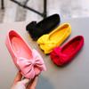 Solid Color, Bow, Princess Shoes, Girls' Shoes, Single Shoes, Comfortable, Soft Sole, Casual Shoes