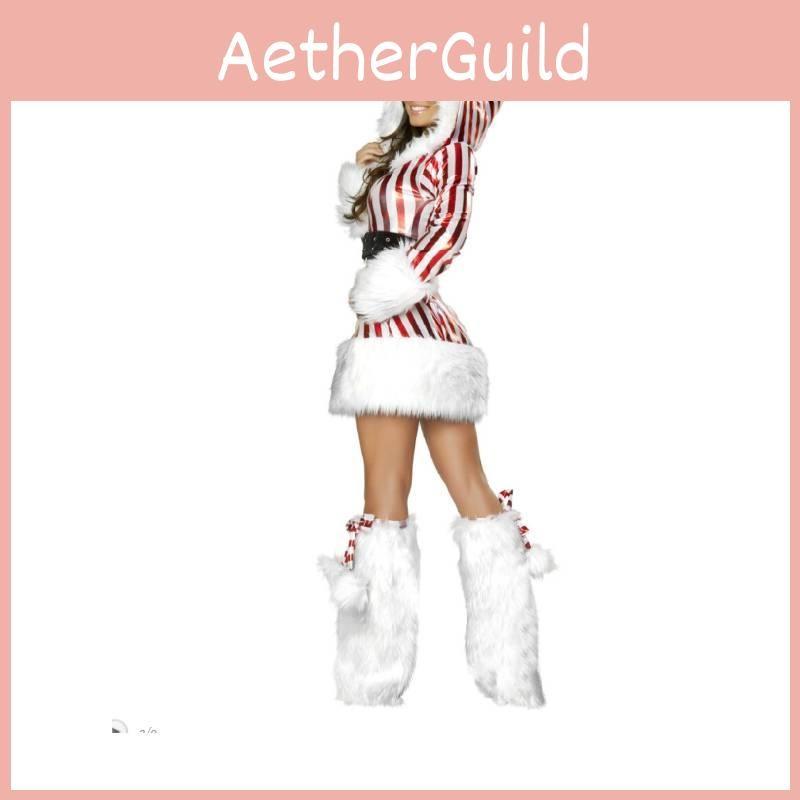 Женские рождественские платья Костюм Мисс Леденец для взрослых Праздничные косплей-вечеринки