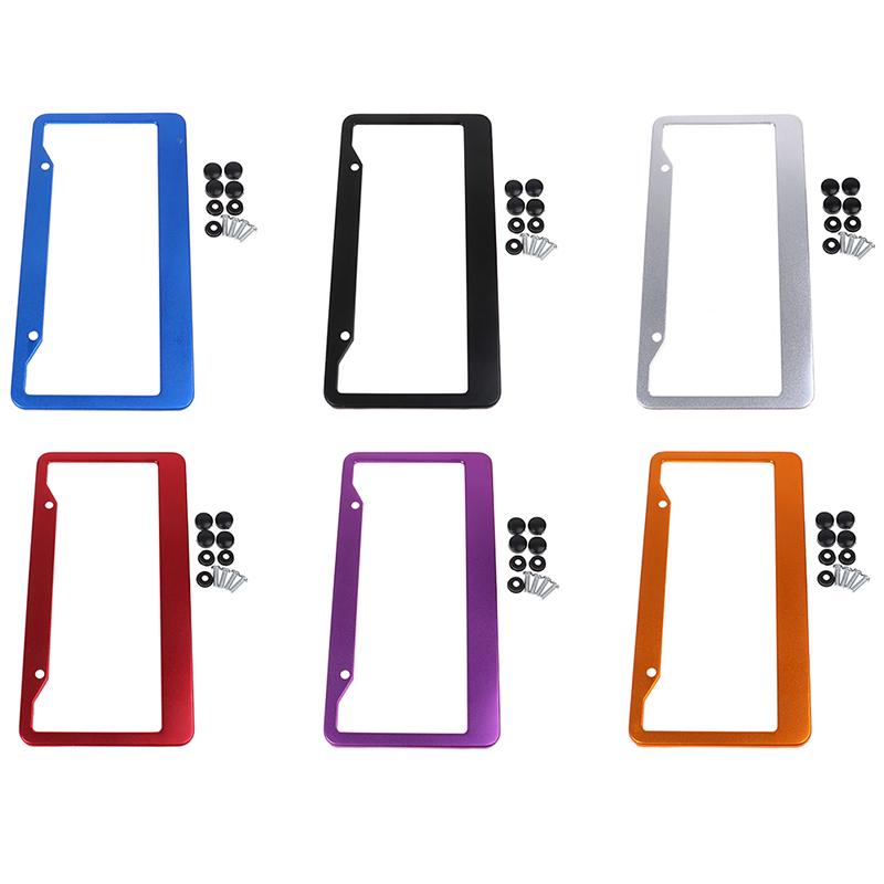 1 шт. универсальный американский автомобильный алюминиевый номерной знак рамка крышка автомобильный аксессуар