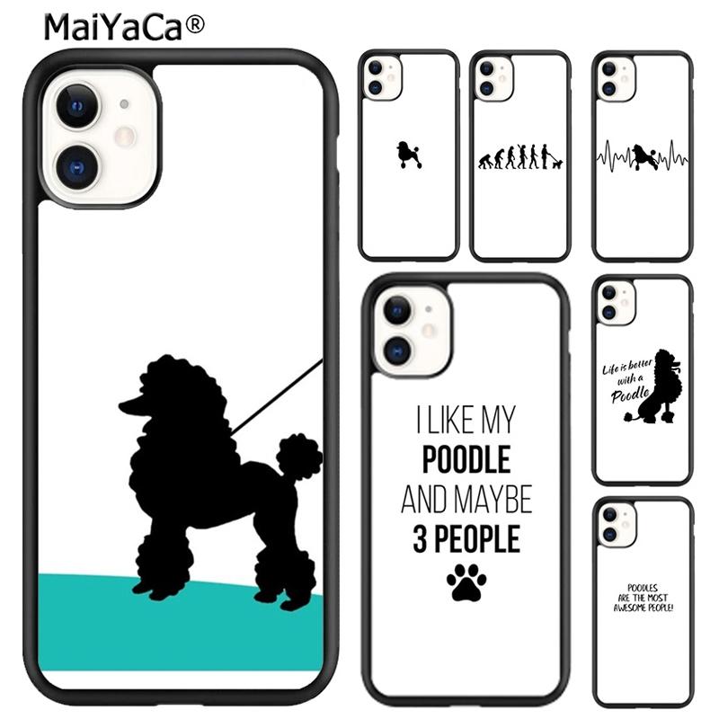 MaiYaCa Life Is Better With A Poodle Silhouette Phone Case For iPhone 17 Air 16 15 plus 11 12 13 14 pro max coque