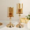 Dinner Decor Tealight Candle Base Glass Table Candle Stand Candle Holders European Candlestick