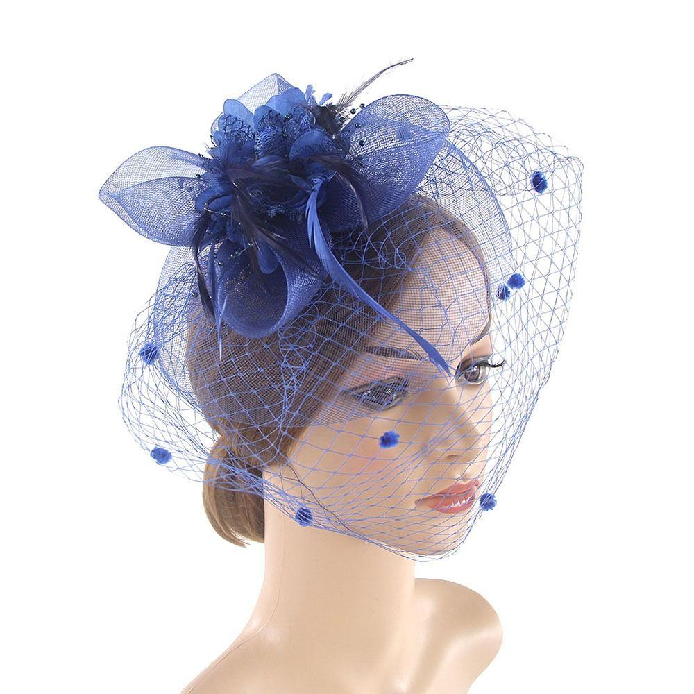 Flower Mesh Fascinators Top Hat Cocktail Party Flower Cocktail Headband Fashion Headwear