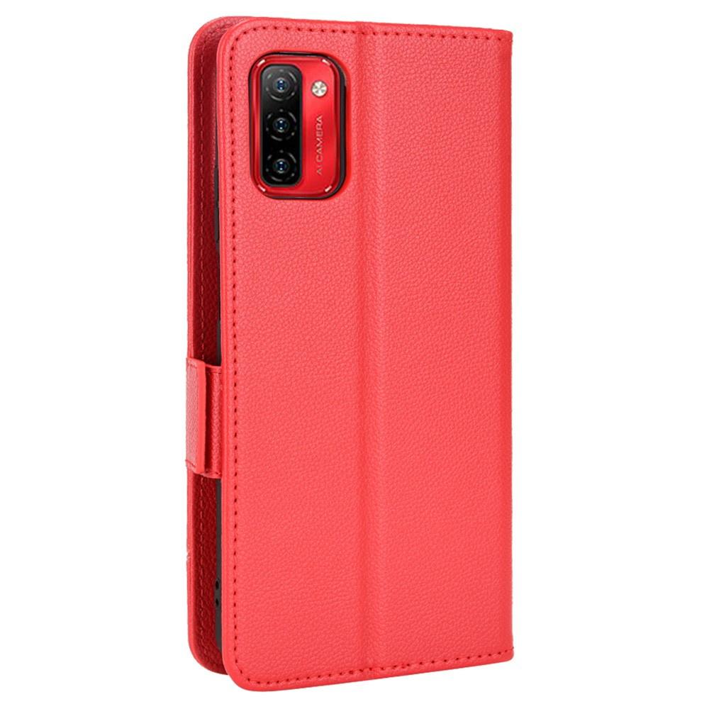 Ulefone Note 12P Wallet Litchi Magnet Flip Case, Red