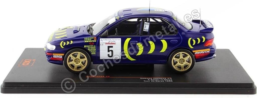 IXO Mini Car 1/24 Subaru Impreza 555 Repsol N 5 Rally Tour de Corse 1995 C. Sainz - L. Moya