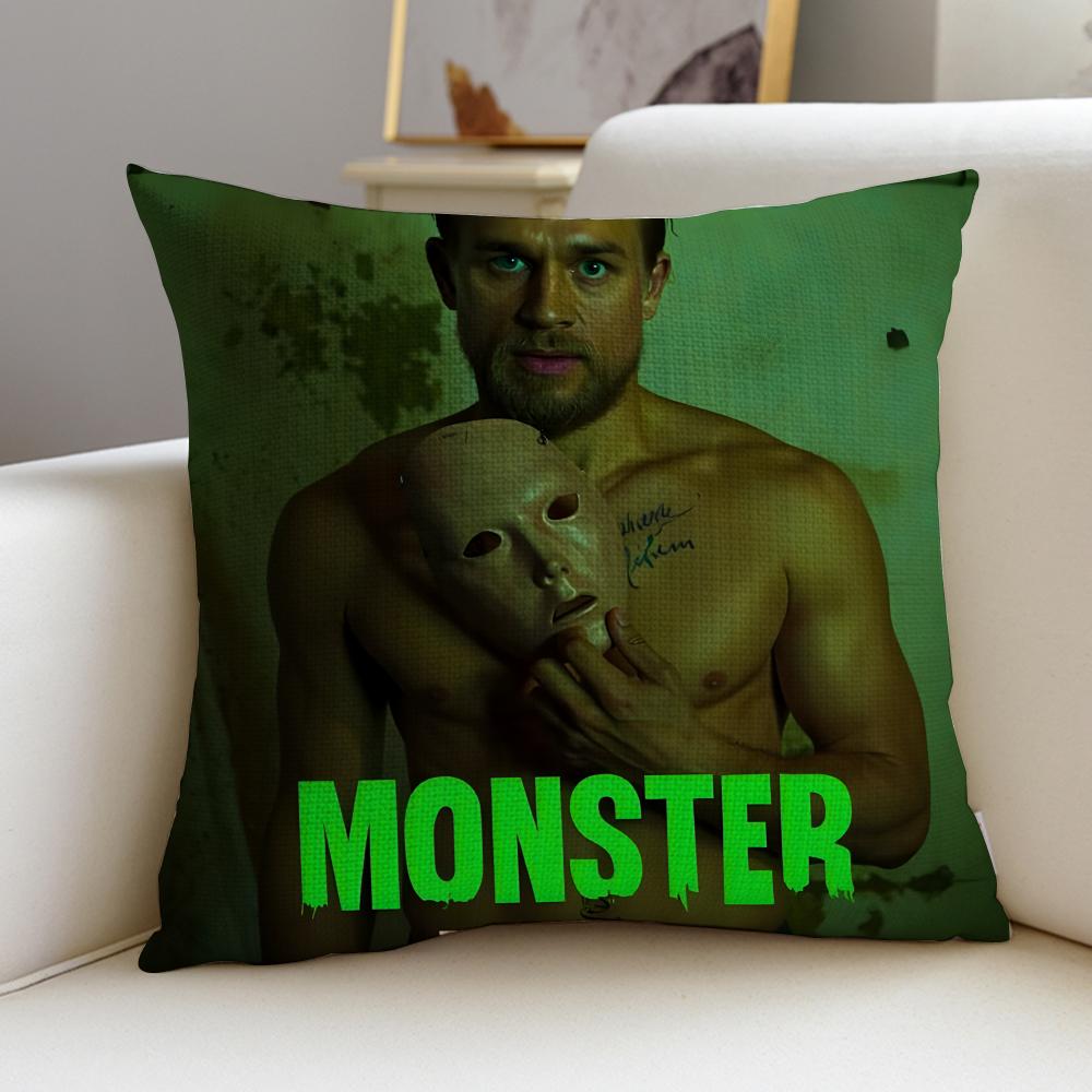 MMonster The Ed Gein StoryS Cushion Cover Breathable and skinfriendly linen pillowcase square removable and washable cushion
