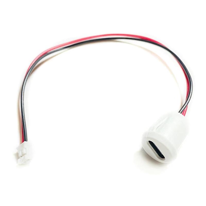 1pcs USB-C 2Pin High Current Charging Socket Plate USB Type C Waterproof Female Connector