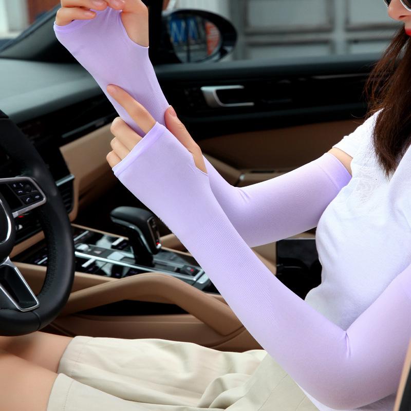 Icy Cool Ice Silk Unisex Arm Sleeves for Sun Protection & Outdoor Activities