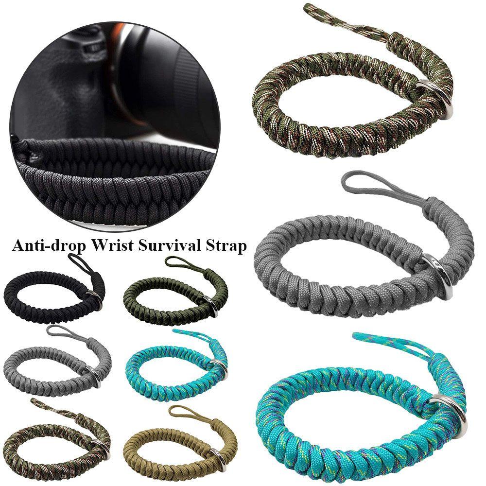 Anti-lost Braided Bracelet Wrist Strap Survival Paracord Outdoor Climbing Rope Camera Wrist Strap