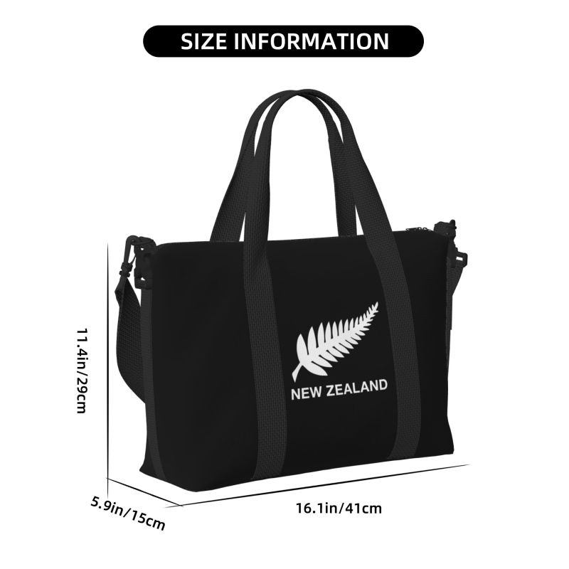 Новая Зеландия All Blacks Дорожные сумки-даффлы Легкие водонепроницаемые Сумки для выходных и ночевки Унисекс Портативная Повседневная багажная сумка