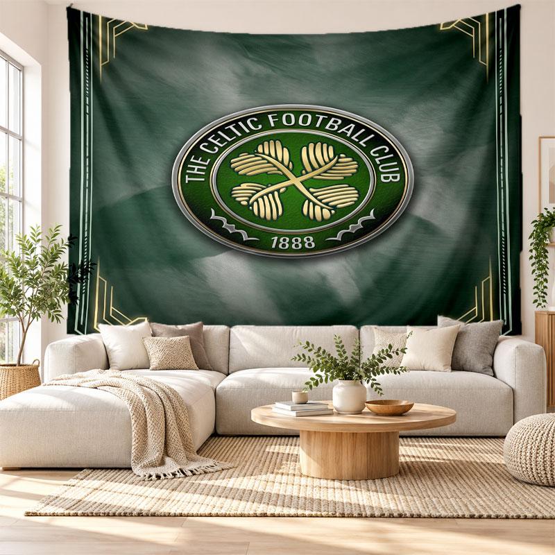 Celtic FC Wall Tapestry, Soft Fabric Wall Hanging, Decorative Backdrop For Bedroom Home Wall Art