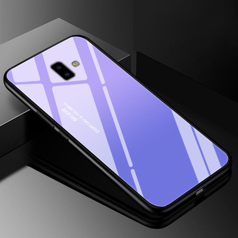 Чехол-бампер для Samsung J6 2018, чехлы с закаленным стеклом для Samsung Galaxy J4 J6 Plus 2018 J8 J7 J730 2017 Prime, жесткая задняя крышка j6
