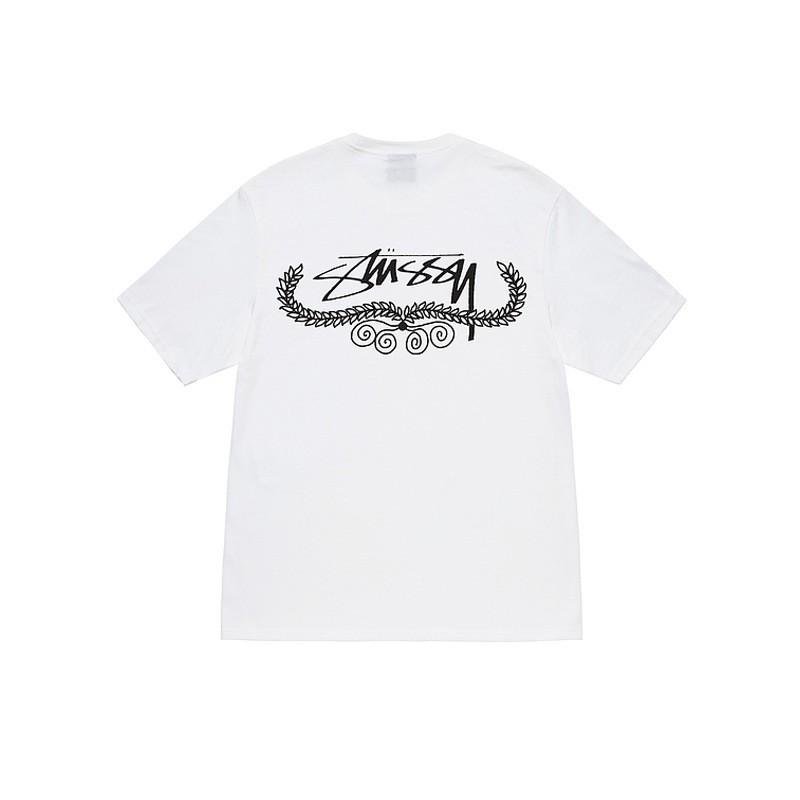 STU Print T-Shirt Loose Fit Crew Neck Short Sleeve Unisex Casual Top