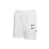 Swoosh Summer Double-hook Loose Casual Sports Shorts With Tie Men Bottoms White CJ4883-100