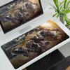 Большой коврик для мыши Игра Monster Hunter Wilds Коврик для мыши XXL Натуральная резина Клавиатурный коврик Офисный коврик для стола Компьютерные игровые аксессуары