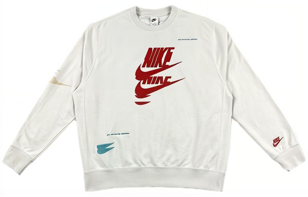 Nike Sweatshirts Men's White Crew Neck Moderate Regular FD9901-030