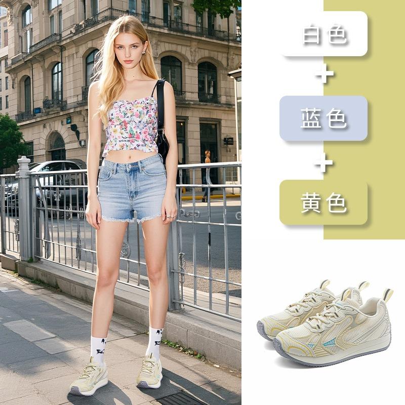 Подошва на присосках, папины кроссовки, женские летние новые спортивные туфли на платформе, женская универсальная повседневная обувь, сетчатые дышащие женские туфли