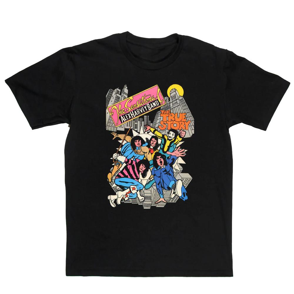 The Sensational Alex Harvey Band The True Story Shirt Black Unisex S-5XL NE1871