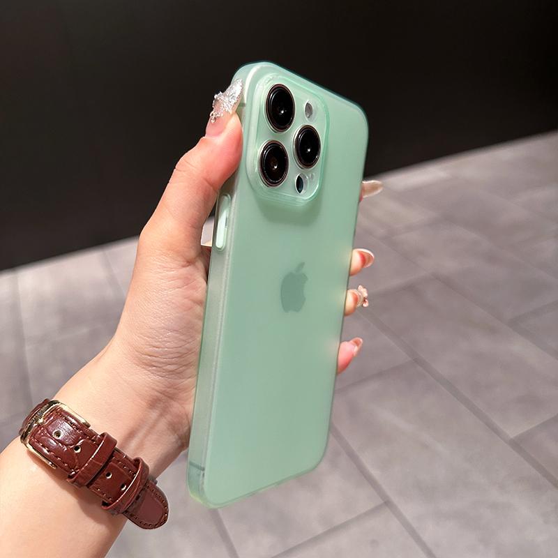 0,3 мм Ультратонкий Матовый Чехол Для Для Iphone 16 15 14 13 12 11 Pro Max Plus Mini Силиконовый Мягкий Конфетный Цвет Прозрачная Крышка