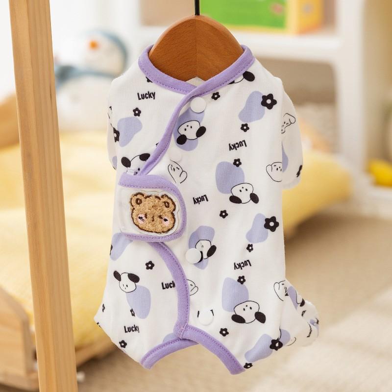 Spring Thin Pet Loungewear Into Kitten Warm Four-legged Clothing, Puppet Blue Cat Small Puppy Dog Cat Clothes