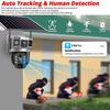 12MP 6K Solar 4G IP Camera CCTV Surveillance 10X Digital Zoom Outdoor Waterproof Monitor Pir Motion Detect Night Vision V380 Cam