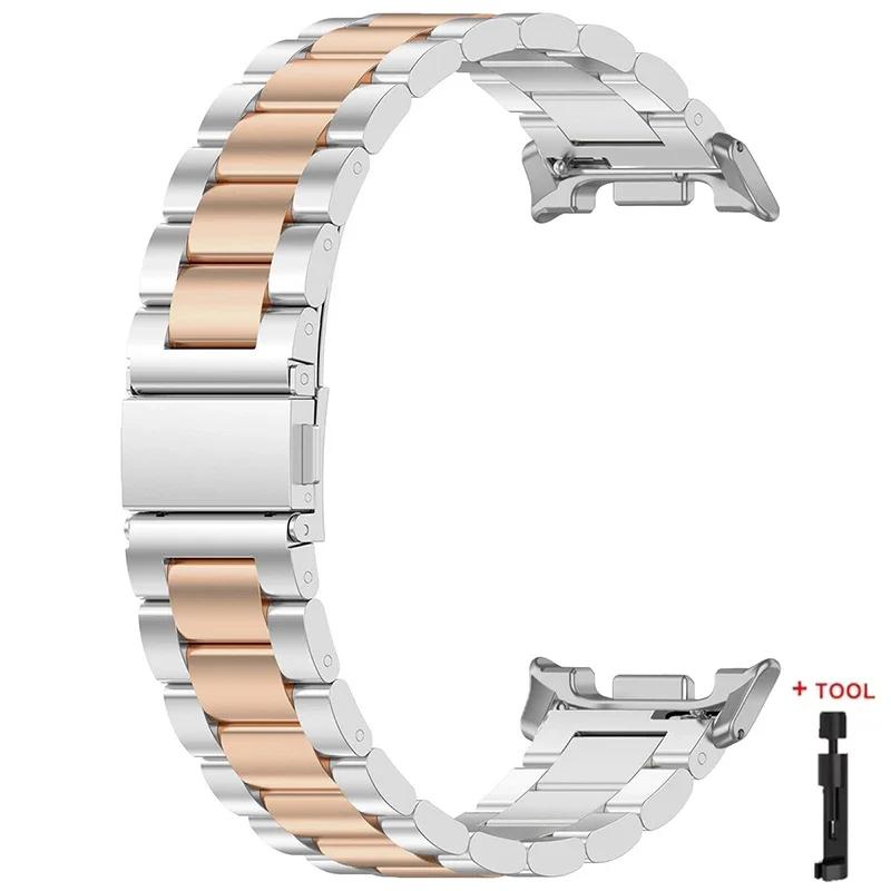 Ремешок из нержавеющей стали для Samsung Galaxy Watch 8/Classic 8 40 мм 44 мм Ремешок для Watch Ultra 2 Ремешок для Galaxy Watch 7 Ultra