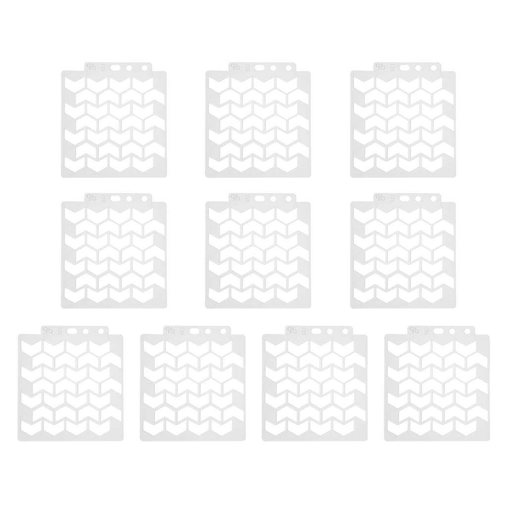 10Pcs Mandala Template Painting Drawing Stencils Reusable Scrapbook Making Mold Art Supply
