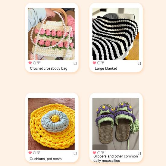 5 шт. эргономичных крючков для вязания, большой крючок для толстой пряжи 8,0 мм