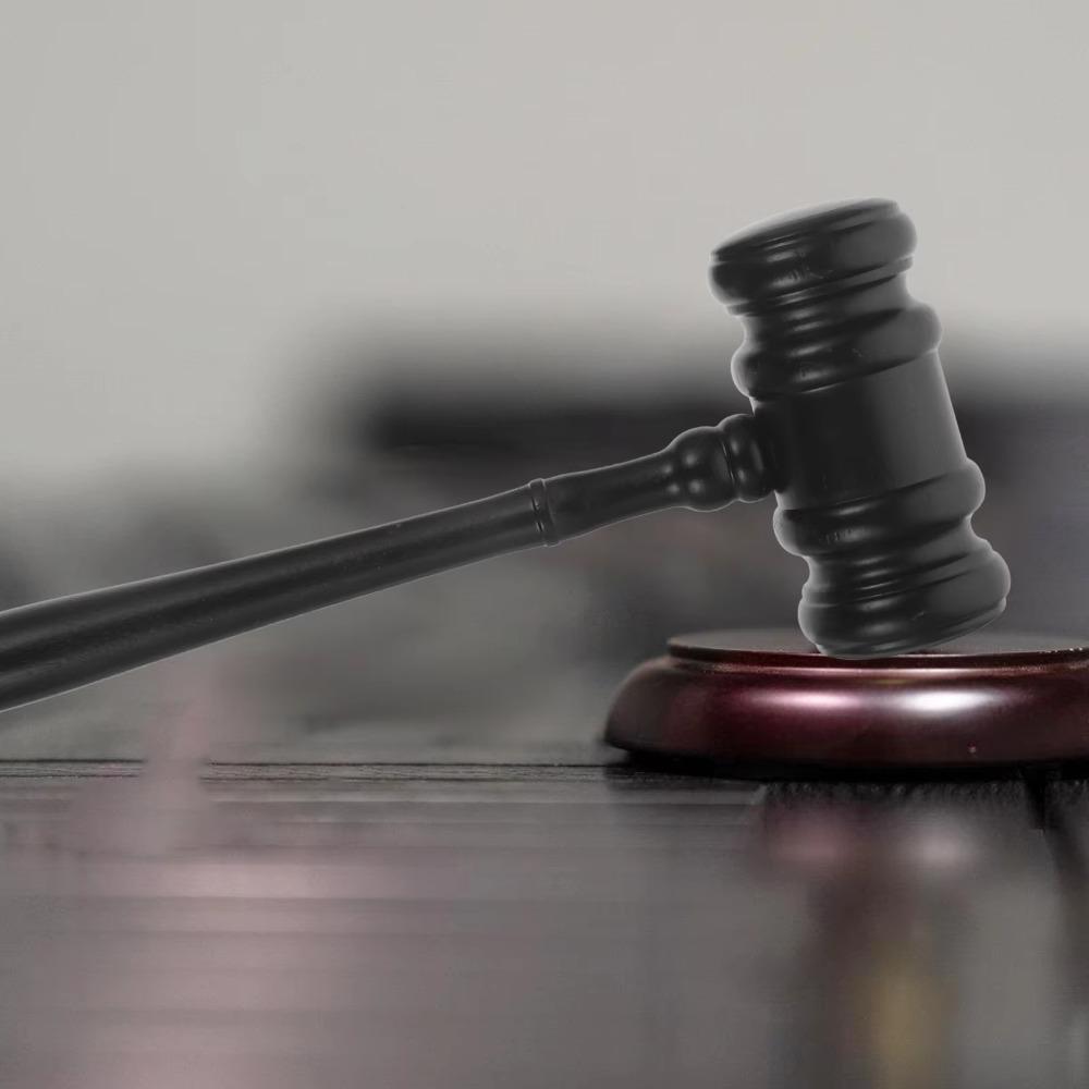 Durable Base Costume Sound Block Wood Gavel Lawyer Mallet Toy Simple Design Judge Hammer Court