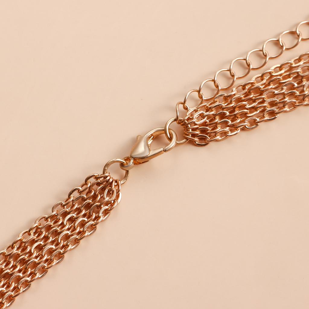 Personality Exaggerated Multi-layer Cross Metal Body Chain Body Chain Nightclub Chest Chain Women