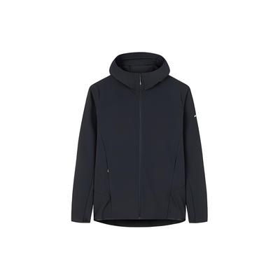 Спортивная куртка Outdoor Series Solid Color UV Protective с капюшоном и застежкой-молнией, мужская, черная, 152420617-3