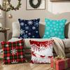 C-Рождественский узор «Снежинка» Наволочка Квадратная Подушка Спальня Диван Досуг Комфорт Подушка Гостиная Домашнее Украшение