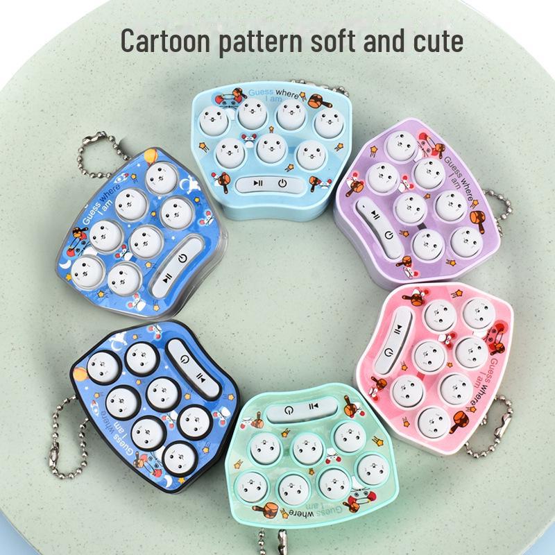 Детская мини-игрушка-брелок «Бей крота»