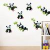 Wall Sticker Decorative Cartoon Cute Bamboo Panda Wall Mural Decal DIY Home