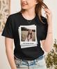 Футболка с индивидуальной фотографией Винтажная футболка в стиле Polaroid с персонализированным изображением топ