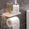 Держатель для туалетной бумаги без сверления Акриловая полка-стеллаж для хранения в ванной комнате Ванная