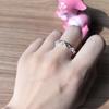 PONYKISS Серебряное кольцо 925 пробы Геометрическая неправильность Открытое регулируемое для женщин Модное минималистичное тонкое ювелирное изделие Подарок