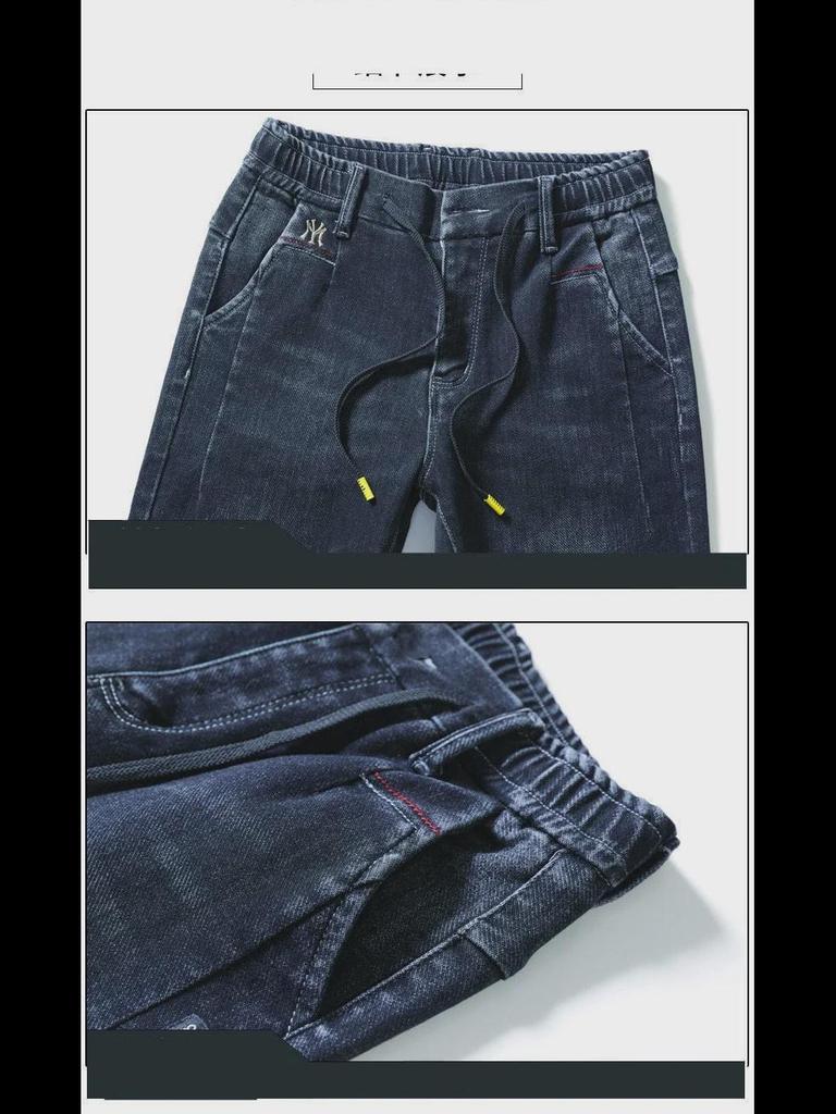 Мужские узкие джинсы Nine-Point с завязками на шнурке — модные и универсальные на весну и осень