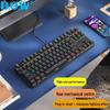 Механическая клавиатура BOW с 87 клавишами и возможностью горячей замены, красными и чайными осями для игр и офиса, USB.