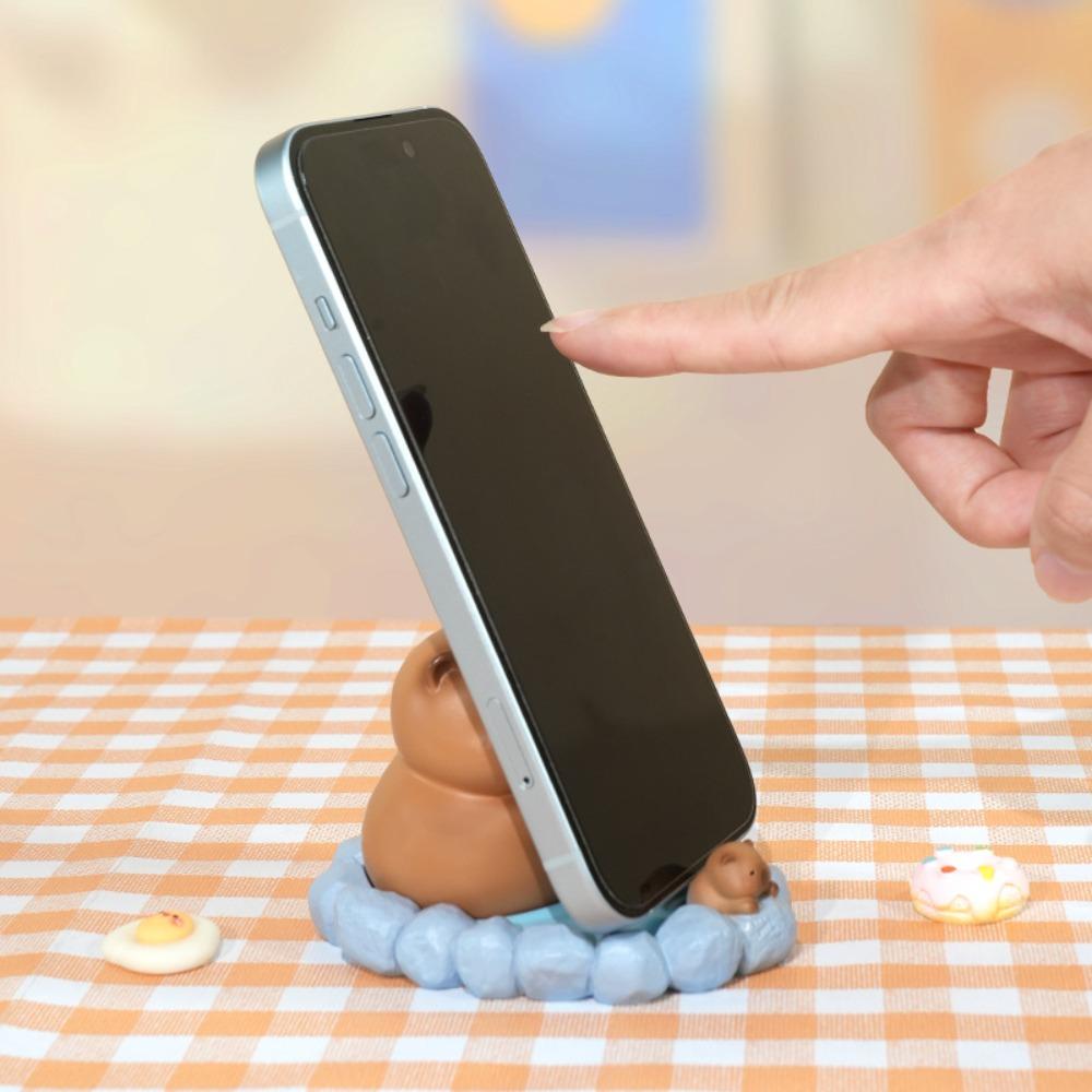 PVC Doll Capybara Phone Holder Support Capybara Cell Phone Bracket Phone Accessories