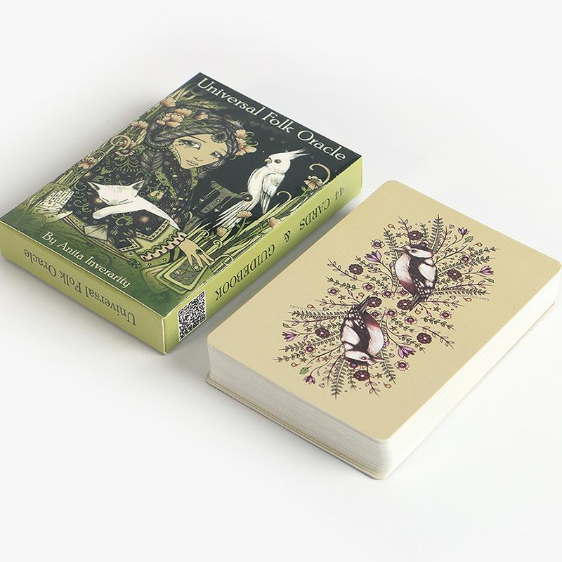 10,3*6 см Oracle Deck Card Универсальная народная 44 карты Полная английская версия PDF-путеводитель Настольная игра для гадания для вечеринок Игральные карты Таро