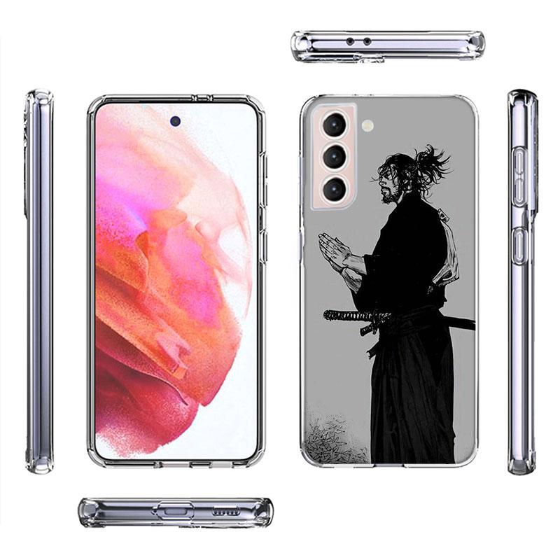 Manga Vagabond Phone Case For Samsung Galaxy S25 Edge S24 S23 FE S21 S20 S10 Plus S22 S26 Ultra Cover Clear Cases TPU Capa Shell