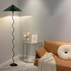 Nordic Minimalist Pleated Fabric Led Floor Lamp Living Room Home Decor Sofa Corner Standing Table Light Bedroom Bedside Lamp
